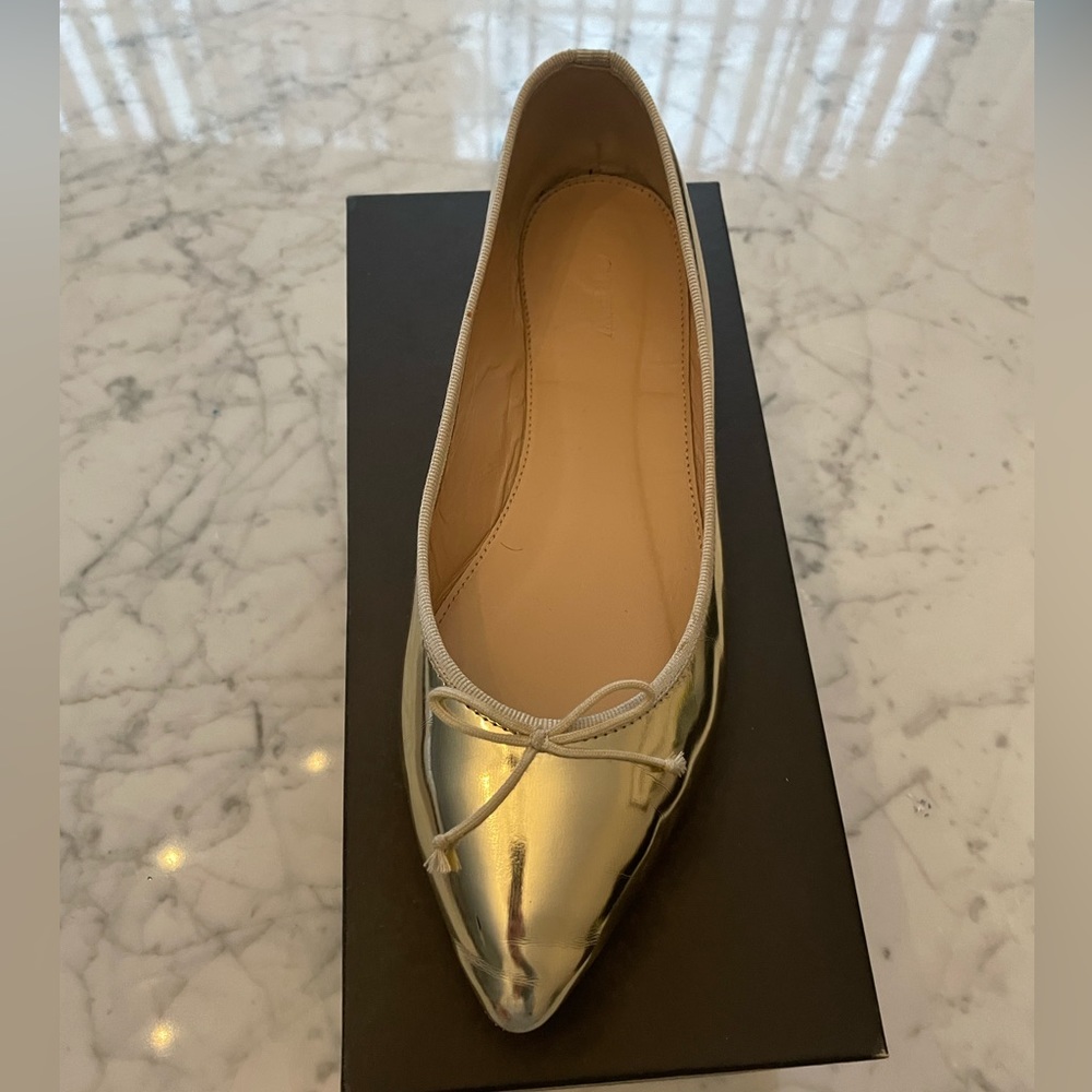 JCrew pointy toe ballet flats